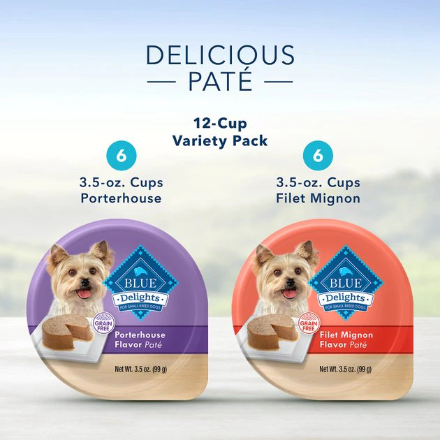 Blue Buffalo Divine Delights Pate Small Breed Variety Pack Filet Mignon & Porterhouse Flavor Dog Food Trays 7 Blue Buffalo Divine Delights Pate Small Breed Variety Pack Filet Mignon & Porterhouse Flavor Dog Food Trays - Image 7