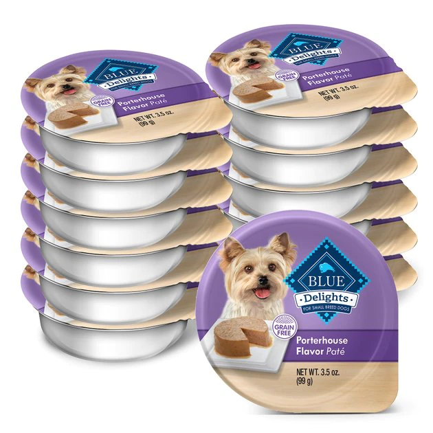 Blue Buffalo Divine Delights Porterhouse Flavor Pate Dog Food Trays 1 Blue Buffalo Divine Delights Porterhouse Flavor Pate Dog Food Trays