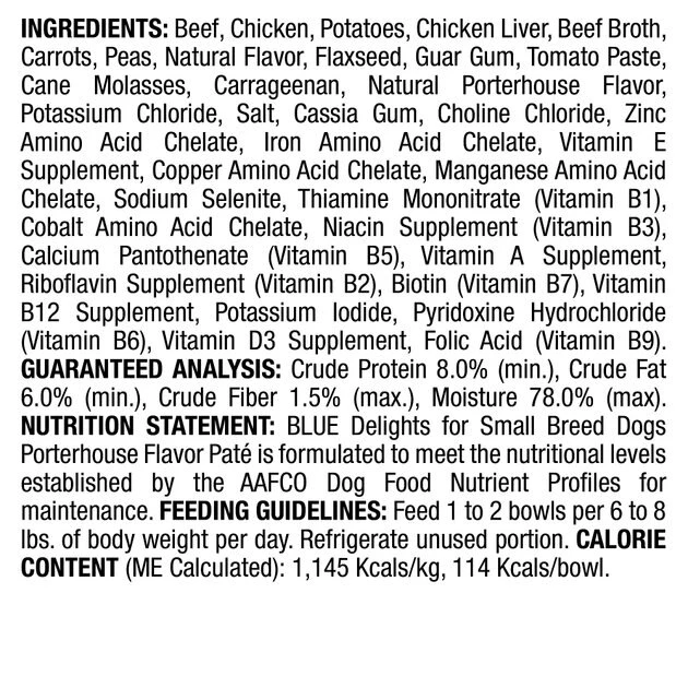 Blue Buffalo Divine Delights Porterhouse Flavor Pate Dog Food Trays 2 Blue Buffalo Divine Delights Porterhouse Flavor Pate Dog Food Trays - Image 2