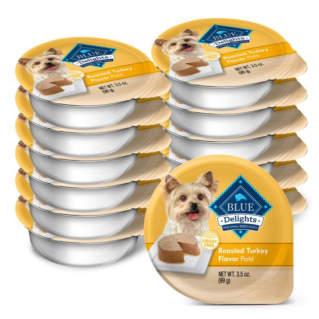 Blue Buffalo Divine Delights Roasted Turkey Flavor Pate Dog Food Trays 1 Blue Buffalo Divine Delights Roasted Turkey Flavor Pate Dog Food Trays