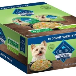 Blue Buffalo Divine Delights Gravy Variety Pack Filet Mignon & NY Strip Flavor Dog Food Trays