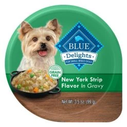 Blue Buffalo Divine Delights New York Strip Flavor Hearty Gravy Dog Food Trays -Cheap Blue Life Protection || Charming Pet || Cobalt Aquatics Store 114289 PT2. SY630 V1642651609