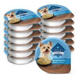 Blue Buffalo Divine Delights Roasted Chicken Flavor Hearty Gravy Dog Food Trays