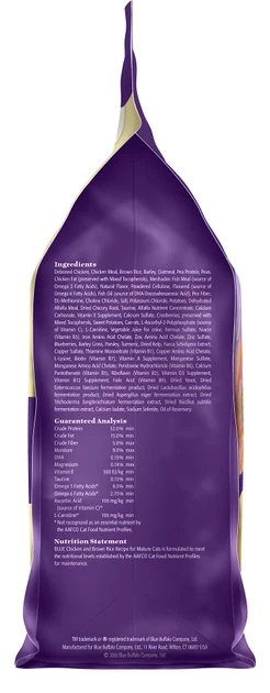 Blue Buffalo Healthy Aging Chicken & Brown Rice Recipe Mature Dry Cat Food 8 Blue Buffalo Healthy Aging Chicken & Brown Rice Recipe Mature Dry Cat Food - Image 8