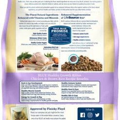 Blue Buffalo Healthy Growth Kitten Chicken & Brown Rice Recipe Dry Cat Food -Cheap Blue Life Protection || Charming Pet || Cobalt Aquatics Store 144079 PT2. SY630 V1565903218