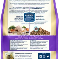 Blue Buffalo Healthy Living Chicken & Brown Rice Recipe Adult Dry Cat Food 11 Blue Buffalo Healthy Living Chicken & Brown Rice Recipe Adult Dry Cat Food -Cheap Blue Life Protection || Charming Pet || Cobalt Aquatics Store 144081 PT2. SY630 V1565903281