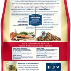 Blue Buffalo Indoor Health Salmon & Brown Rice Recipe Adult Dry Cat Food 11 Blue Buffalo Indoor Health Salmon & Brown Rice Recipe Adult Dry Cat Food -Cheap Blue Life Protection || Charming Pet || Cobalt Aquatics Store 144084 PT2. SY630 V1565903237