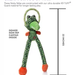 Charming Pet Thunda Tugga Leggy Gator Squeaky Plush Dog Toy -Cheap Blue Life Protection || Charming Pet || Cobalt Aquatics Store 155139 PT6. SY630 V1594677754