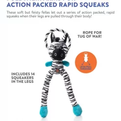Charming Pet Thunda Tugga Leggy Zebra Squeaky Plush Dog Toy -Cheap Blue Life Protection || Charming Pet || Cobalt Aquatics Store 155140 PT7. SY630 V1594678914