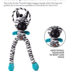 Charming Pet Thunda Tugga Leggy Zebra Squeaky Plush Dog Toy -Cheap Blue Life Protection || Charming Pet || Cobalt Aquatics Store 155140 PT8. SY630 V1594680664