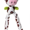 Charming Pet Thunda Tugga Leggy Cow Squeaky Plush Dog Toy
