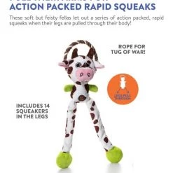 Charming Pet Thunda Tugga Leggy Cow Squeaky Plush Dog Toy -Cheap Blue Life Protection || Charming Pet || Cobalt Aquatics Store 155141 PT7. SY630 V1594679766