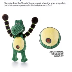 Charming Pet Thunda Tugga Gator Squeaky Plush Dog Toy -Cheap Blue Life Protection || Charming Pet || Cobalt Aquatics Store 155145 PT8. SY630 V1594681030