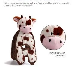 Charming Pet Cuddle Tugs Cow Squeaky Plush Dog Toy -Cheap Blue Life Protection || Charming Pet || Cobalt Aquatics Store 159445 PT8. SY630 V1594680739
