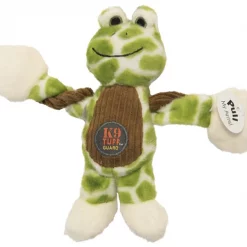 Charming Pet Baby Pulleez Frog Squeaky Plush Dog Toy