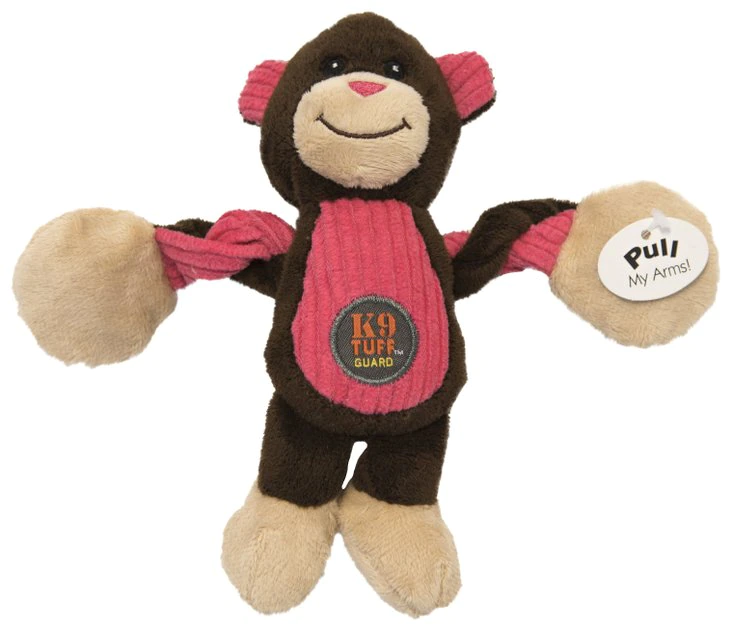 Charming Pet Baby Pulleez Monkey Squeaky Plush Dog Toy 1 Charming Pet Baby Pulleez Monkey Squeaky Plush Dog Toy