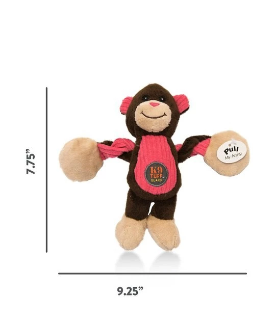 Charming Pet Baby Pulleez Monkey Squeaky Plush Dog Toy 2 Charming Pet Baby Pulleez Monkey Squeaky Plush Dog Toy - Image 2