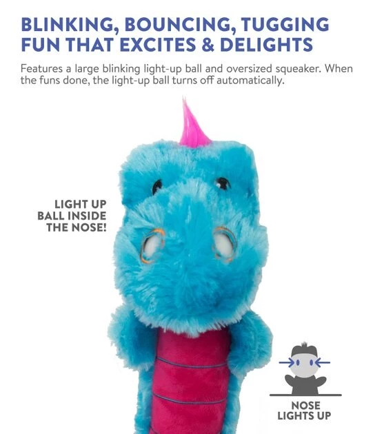 Charming Pet Light Ups Dragon Squeaky Plush Dog Toy 3 Charming Pet Light Ups Dragon Squeaky Plush Dog Toy - Image 3