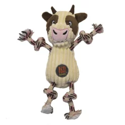 Charming Pet Ranch Roperz Cow Squeaky Plush Dog Toy