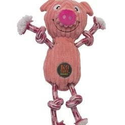 Charming Pet Ranch Roperz Pig Squeaky Plush Dog Toy