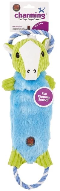 Charming Pet Rip 'Ems Horse Squeaky Plush Dog Toy 4 Charming Pet Rip 'Ems Horse Squeaky Plush Dog Toy - Image 4