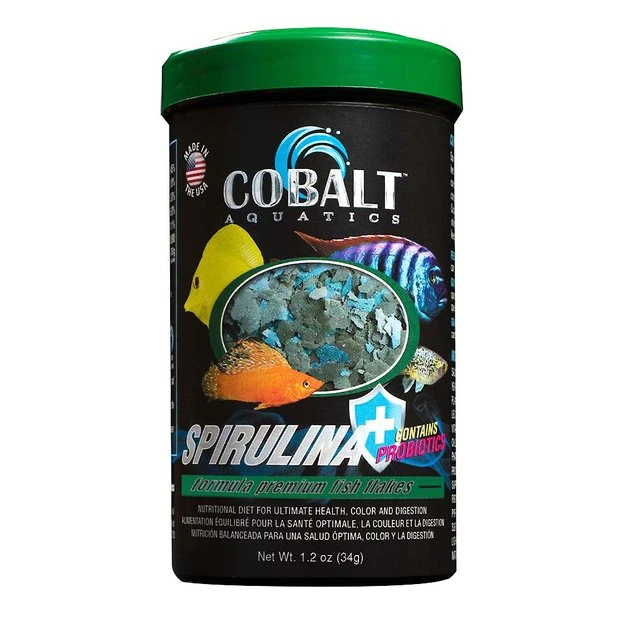 Cobalt Aquatics Spirulina Flakes Fish Food 1 Cobalt Aquatics Spirulina Flakes Fish Food