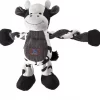 Charming Pet Pulleez Cow Squeaky Plush Dog Toy