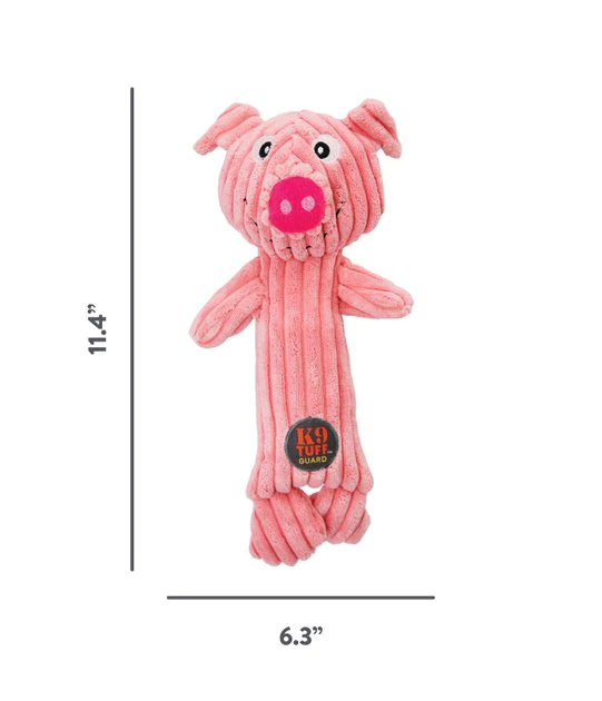 Charming Pet Tennis Heads Pig Squeaky Plush Dog Toy 2 Charming Pet Tennis Heads Pig Squeaky Plush Dog Toy - Image 2