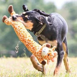 Charming Pet Longidudes Giraffe Squeaky Plush Dog Toy -Cheap Blue Life Protection || Charming Pet || Cobalt Aquatics Store 190518 PT2. SY630 V1594671076