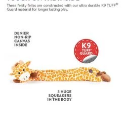 Charming Pet Longidudes Giraffe Squeaky Plush Dog Toy -Cheap Blue Life Protection || Charming Pet || Cobalt Aquatics Store 190518 PT7. SY630 V1594678640