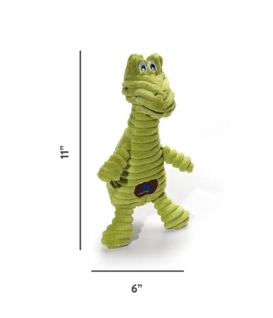 Charming Pet Squeakin' Squiggles Gator Squeaky Plush Dog Toy 2 Charming Pet Squeakin' Squiggles Gator Squeaky Plush Dog Toy - Image 2