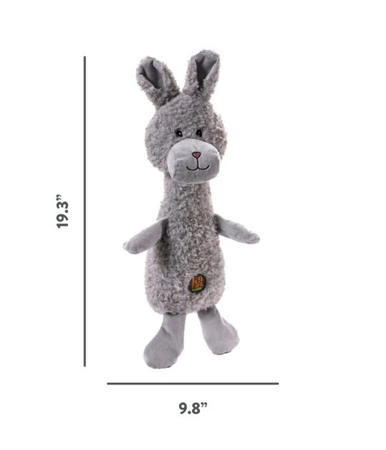 Charming Pet Scruffles Bunny Squeaky Plush Dog Toy 2 Charming Pet Scruffles Bunny Squeaky Plush Dog Toy - Image 2
