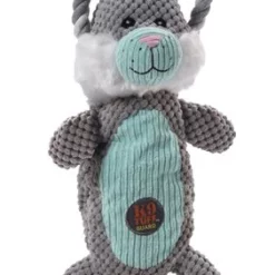 Charming Pet Scrunch Bunch Bunny Squeaky Plush Dog Toy