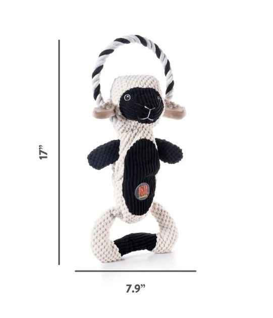 Charming Pet Scrunch Bunch Lamb Squeaky Plush Dog Toy 2 Charming Pet Scrunch Bunch Lamb Squeaky Plush Dog Toy - Image 2