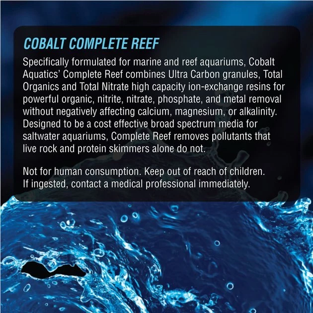 Cobalt Aquatics Complete Reef Superior Pollutant & Aquarium Nitrate Removal, 53-oz tub 2 Cobalt Aquatics Complete Reef Superior Pollutant & Aquarium Nitrate Removal, 53-oz tub - Image 2