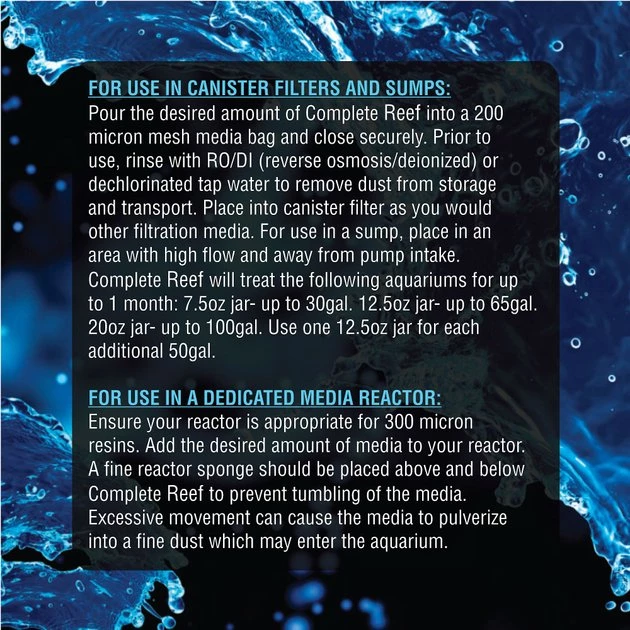 Cobalt Aquatics Complete Reef Superior Pollutant & Aquarium Nitrate Removal, 53-oz tub 3 Cobalt Aquatics Complete Reef Superior Pollutant & Aquarium Nitrate Removal, 53-oz tub - Image 3