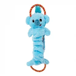 Charming Pet Crunch N Scrunch Koala Plush Dog Toy, Blue, Large