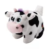 Charming Pet Poppers Cow Plush Dog Toy, X-Small