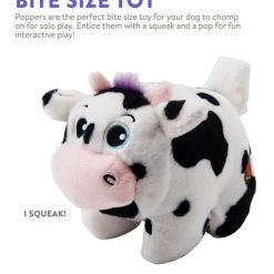 Charming Pet Poppers Cow Plush Dog Toy, X-Small -Cheap Blue Life Protection || Charming Pet || Cobalt Aquatics Store 280226 PT4. SY630 V1618931892