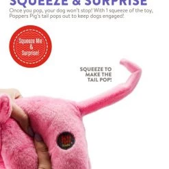 Charming Pet Poppers Pig Plush Dog Toy, Pink, X-Small -Cheap Blue Life Protection || Charming Pet || Cobalt Aquatics Store 280230 PT3. SY630 V1618932326