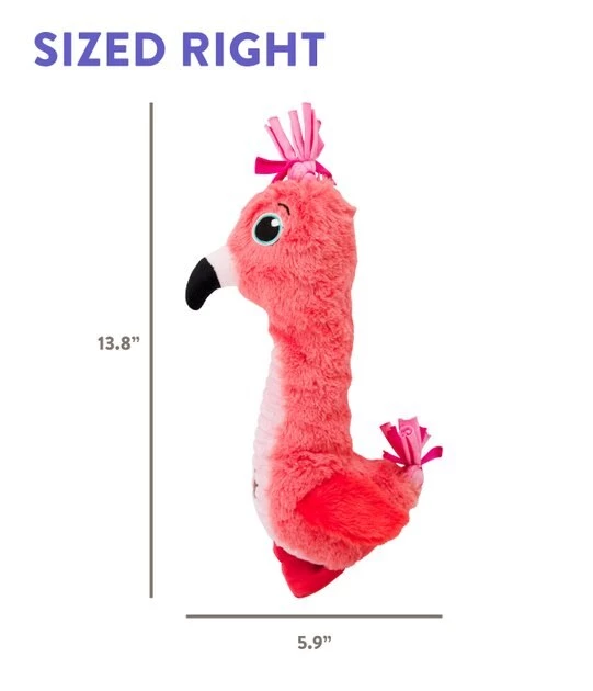 Charming Pet Absurd Burds Flamingo Plush Dog Toy, Pink, Medium 7 Charming Pet Absurd Burds Flamingo Plush Dog Toy, Pink, Medium - Image 7