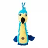 Charming Pet Absurd Burds Macaw Plush Dog Toy, Blue, Medium
