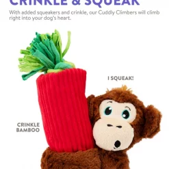 Charming Pet Cuddly Climbers Monkey Plush Dog Toy, Brown, Small -Cheap Blue Life Protection || Charming Pet || Cobalt Aquatics Store 280242 PT3. SY630 V1618932342