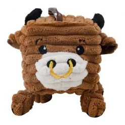Charming Pet Cube-Eez Buffalo Squeaky Dog Toy