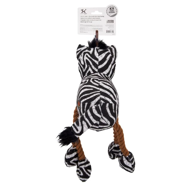 Charming Pet Dangle Dudes Zebra Squeaky Dog Toy 3 Charming Pet Dangle Dudes Zebra Squeaky Dog Toy - Image 3