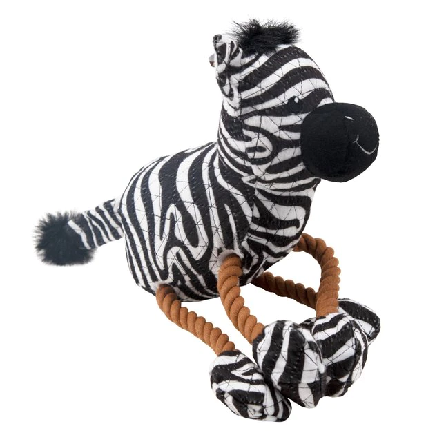 Charming Pet Dangle Dudes Zebra Squeaky Dog Toy 4 Charming Pet Dangle Dudes Zebra Squeaky Dog Toy - Image 4