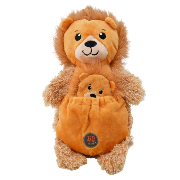 Charming Pet Pouch Pals Lion Squeaky Dog Toy 1 Charming Pet Pouch Pals Lion Squeaky Dog Toy