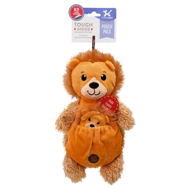 Charming Pet Pouch Pals Lion Squeaky Dog Toy 2 Charming Pet Pouch Pals Lion Squeaky Dog Toy - Image 2