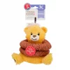 Charming Pet Ringamals Bear Squeaky Puzzle Dog Toy
