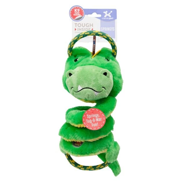 Charming Pet Springys Gator Squeaky Dog Toy 2 Charming Pet Springys Gator Squeaky Dog Toy - Image 2